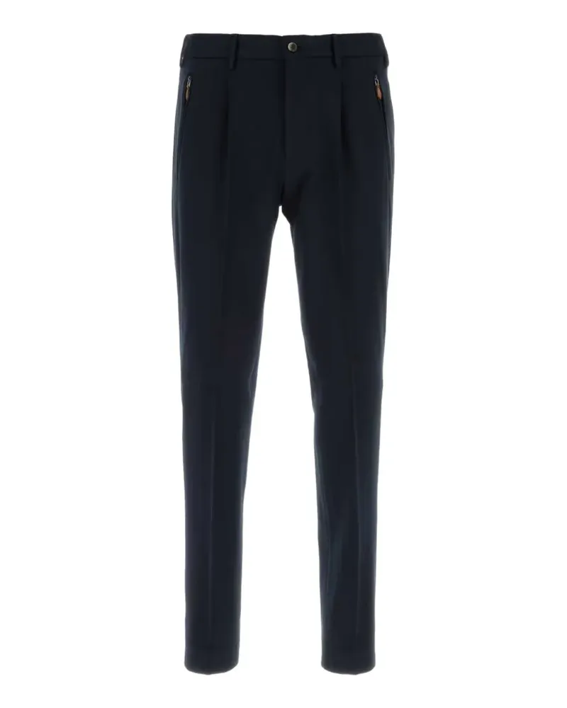 PT TORINO pleated-detail skinny trousers - Blau Blau