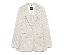 Blazer mit Jacquardmuster - Nude