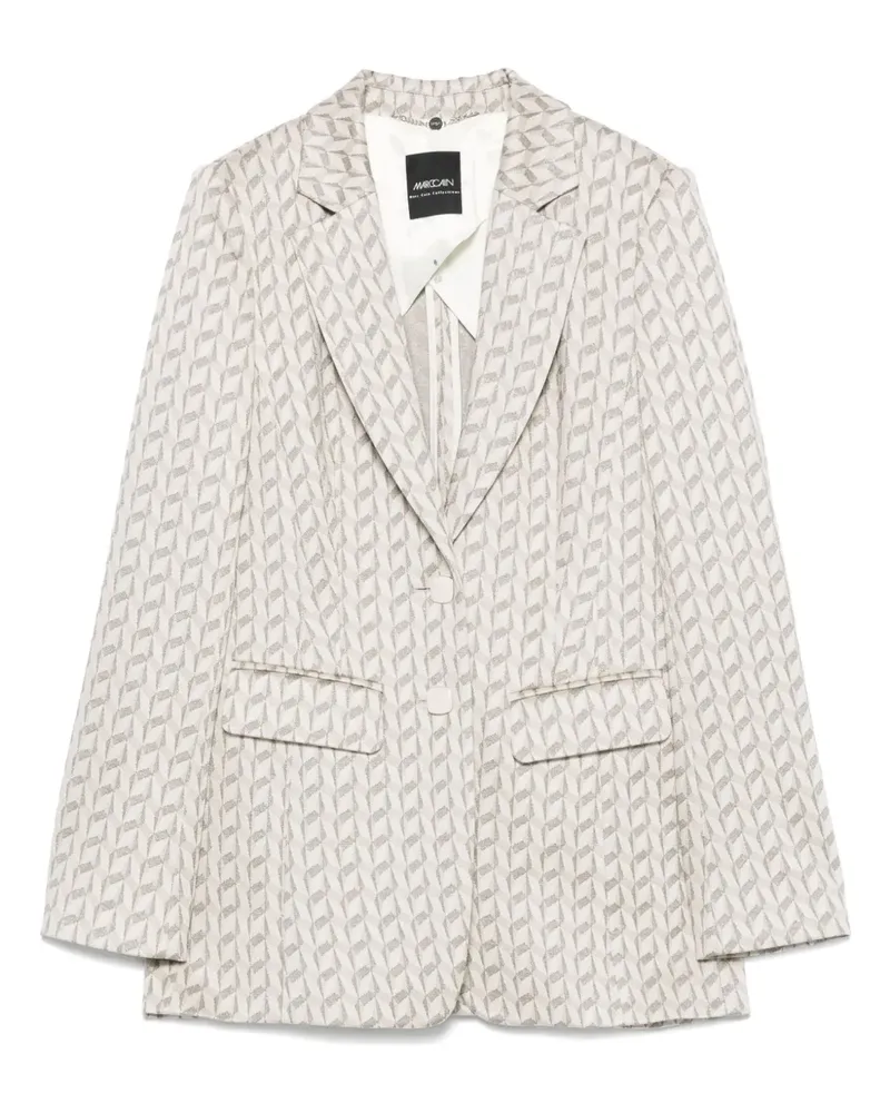 Marc Cain Blazer mit Jacquardmuster - Nude Nude