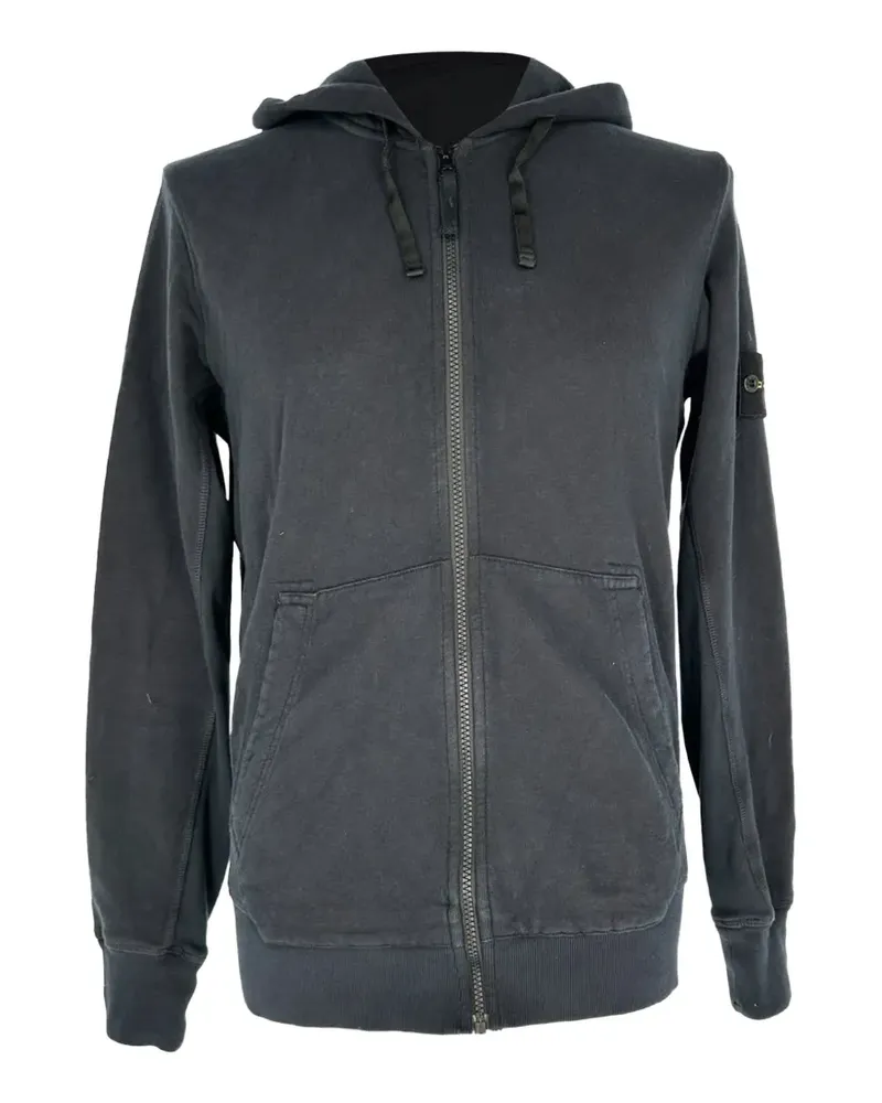 Stone Island Kapuzenjacke mit Reißverschluss - Schwarz Schwarz