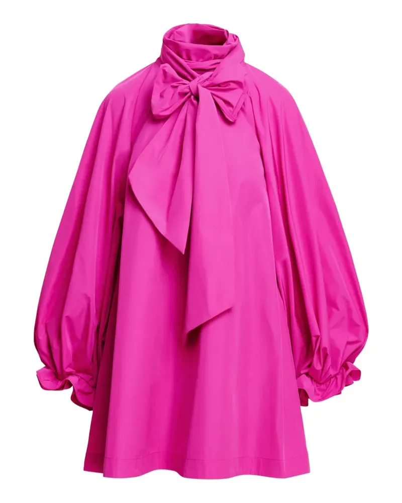 Essentiel Khai Minikleid in A-Linie mit Schleife - Rosa Rosa