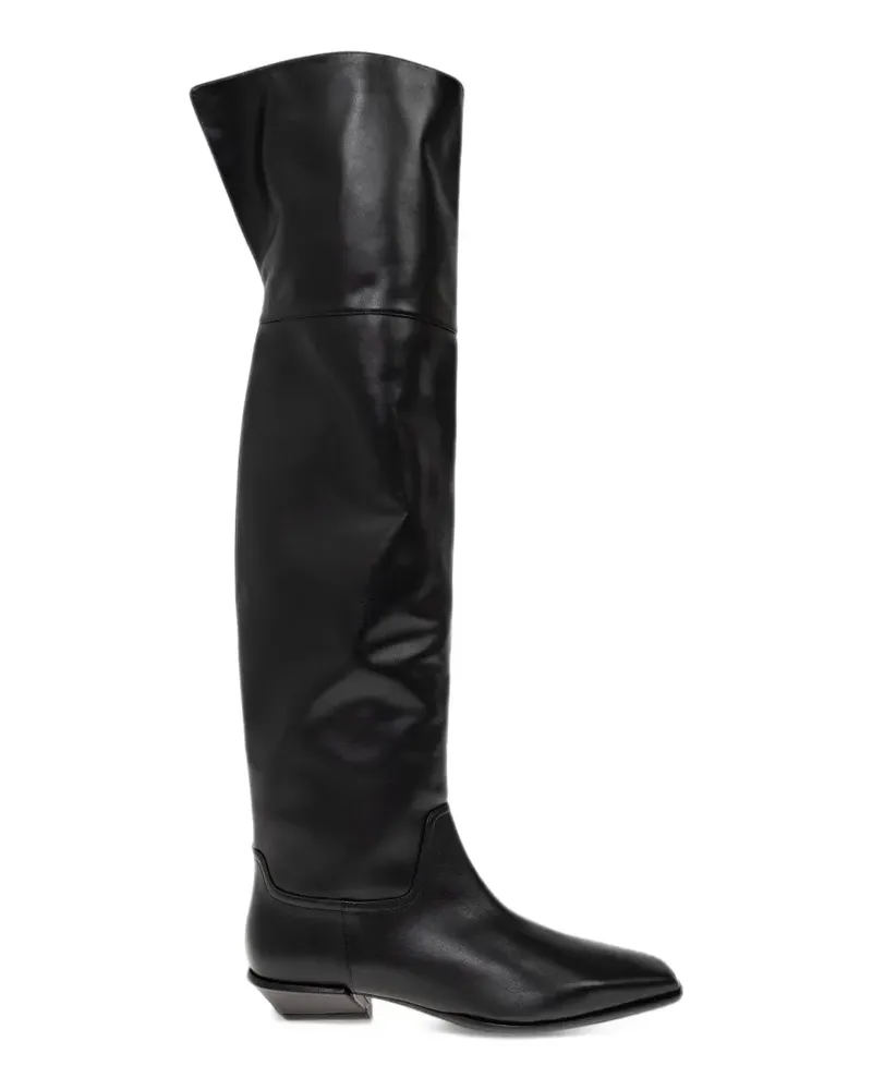 Paris Texas Bettina Stiefel mit eckiger Kappe - Schwarz Schwarz