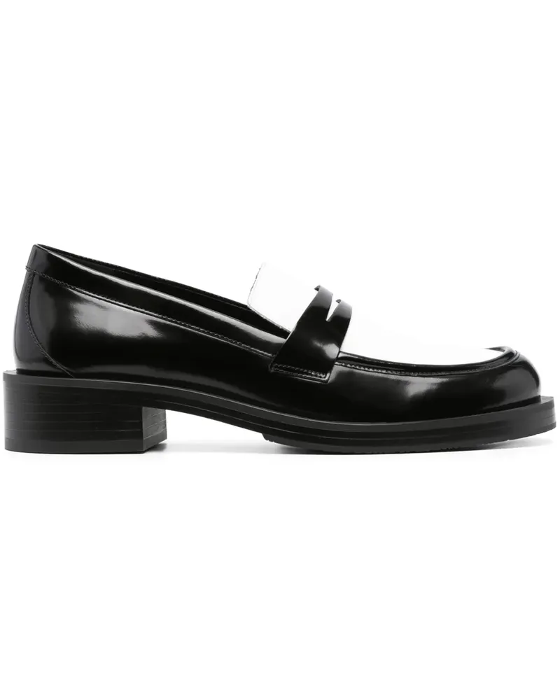 Stuart Weitzman Palmer Bold Loafer aus Lackleder - Weiß Weiß