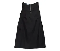 Minikleid mit Triangel-Logo - Schwarz