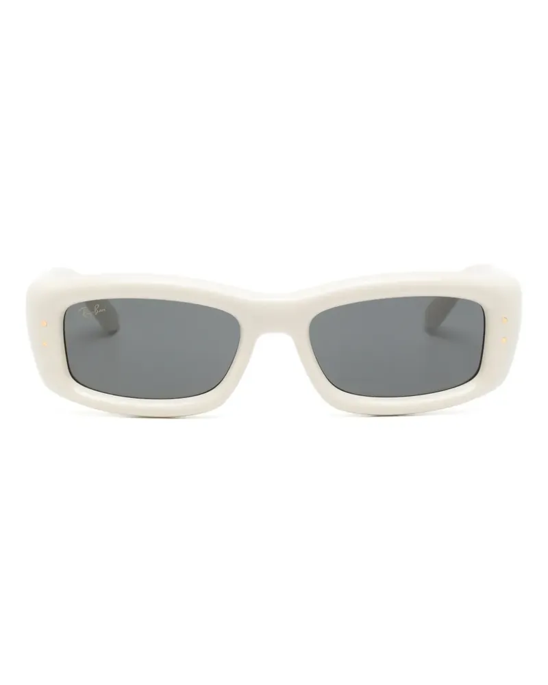 Ray Ban rectangle-frame sunglasses - Nude Nude