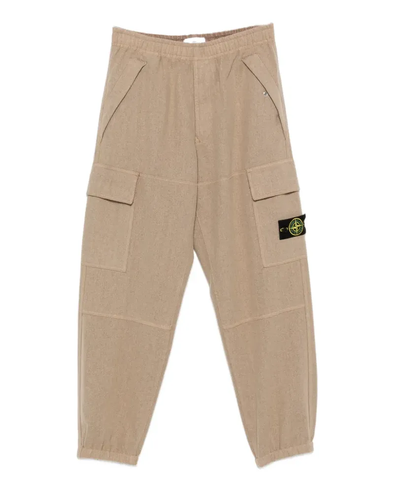 Stone Island logo-patch track pants - Nude Nude