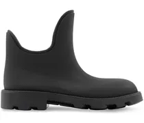 Strukturierte Stiefel mit runder Kappe - Blau