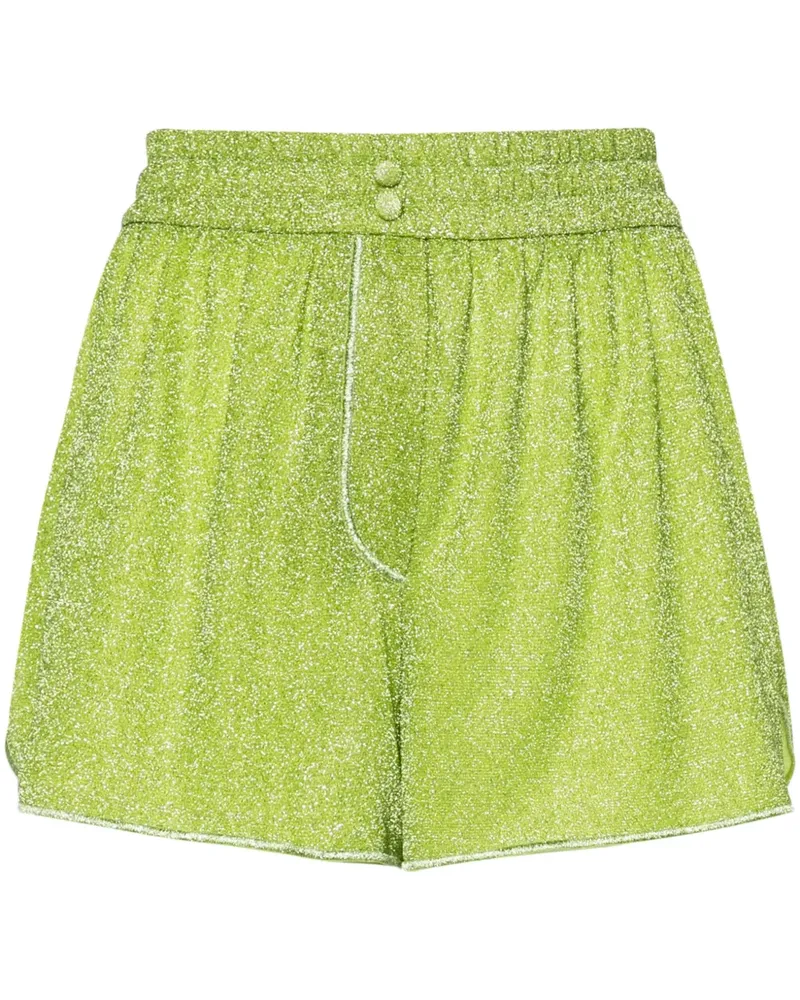 Oséree Lumière Lurex-Shorts - Grün Grün
