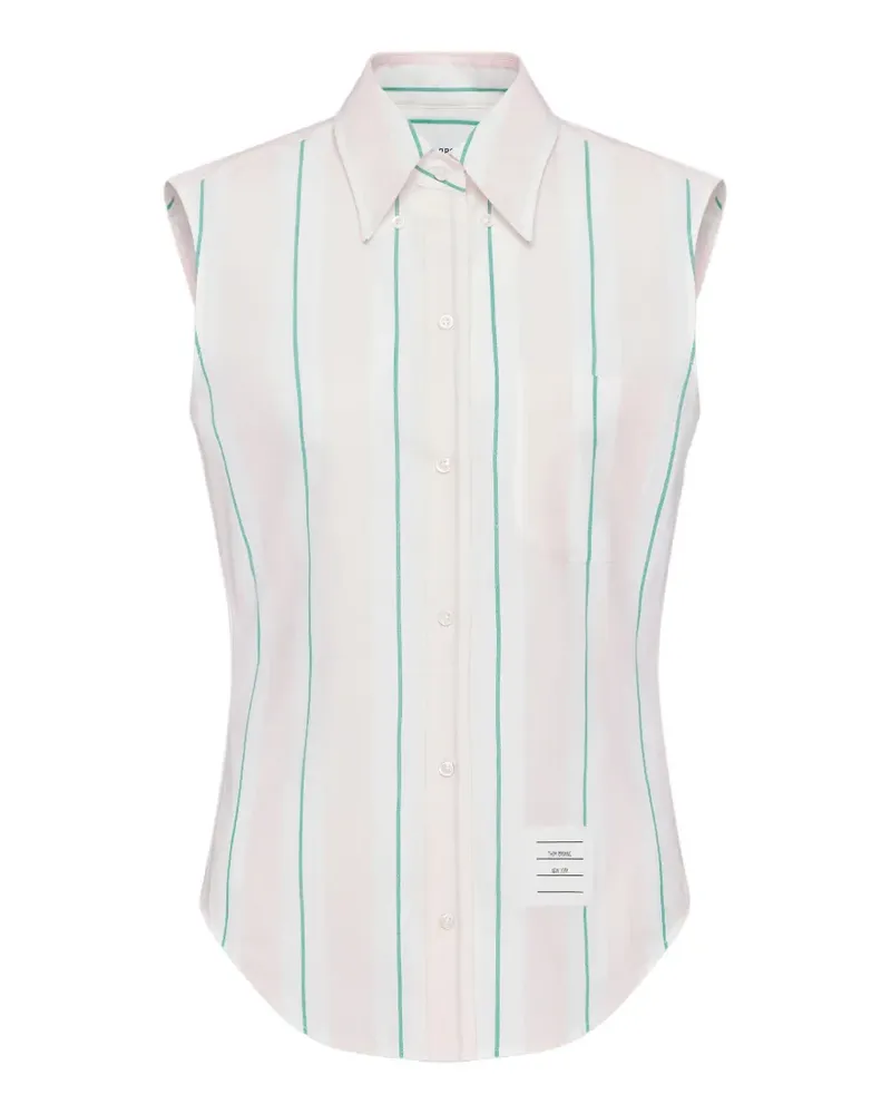 Thom Browne Ärmelloses Hemd mit Streifen - Rosa Rosa