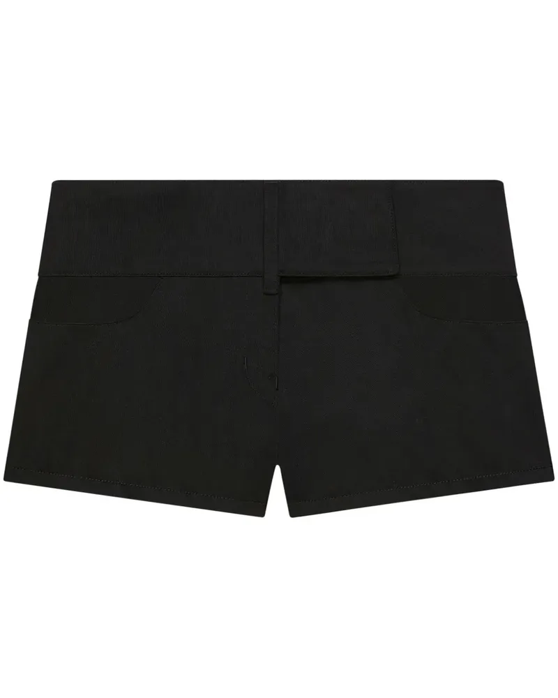 Courrèges Mini-Shorts mit Gürtel - Schwarz Schwarz