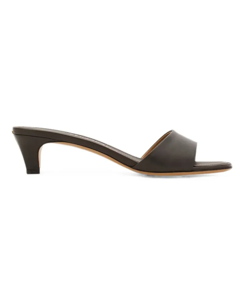 Ferragamo Pantoletten mit niedrigem Absatz - Schwarz Schwarz