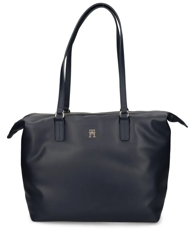 Tommy Hilfiger Handtasche mit Logo-Schild - Blau Blau