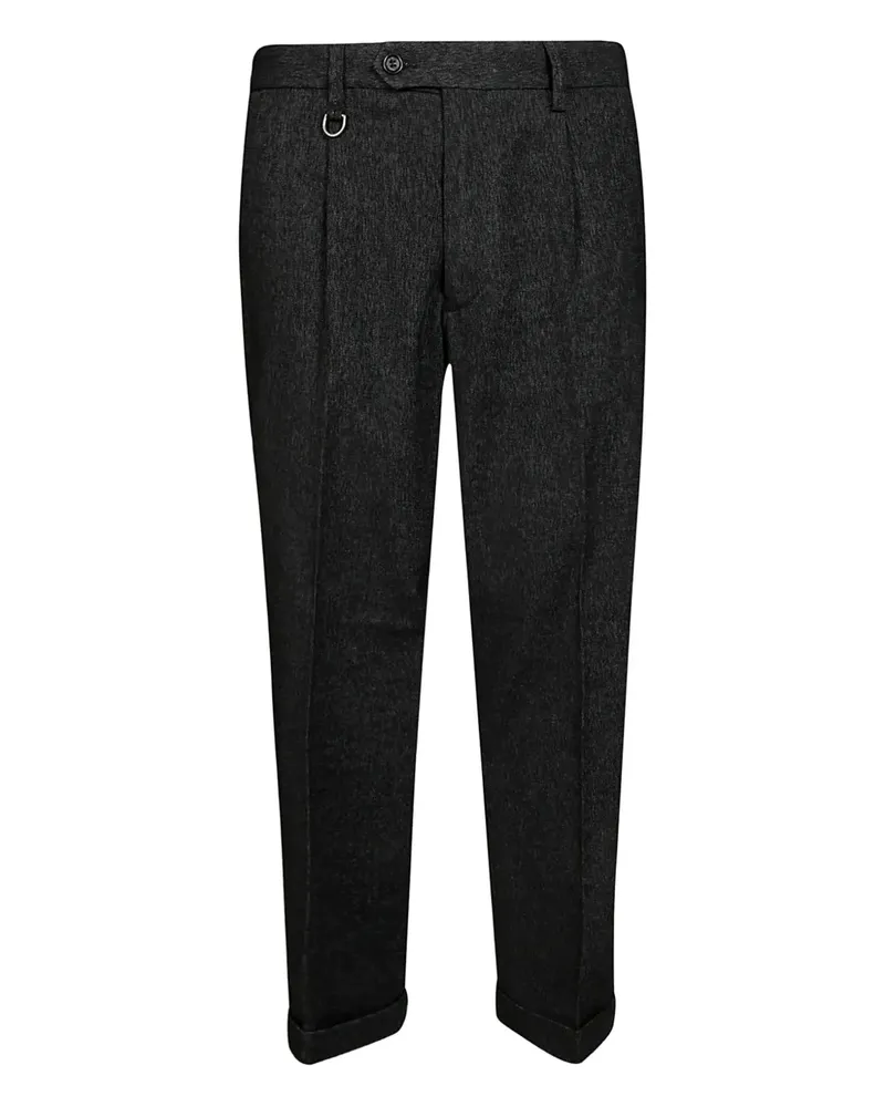 Paolo Pecora Milano Hose in Jeansoptik - Schwarz Schwarz