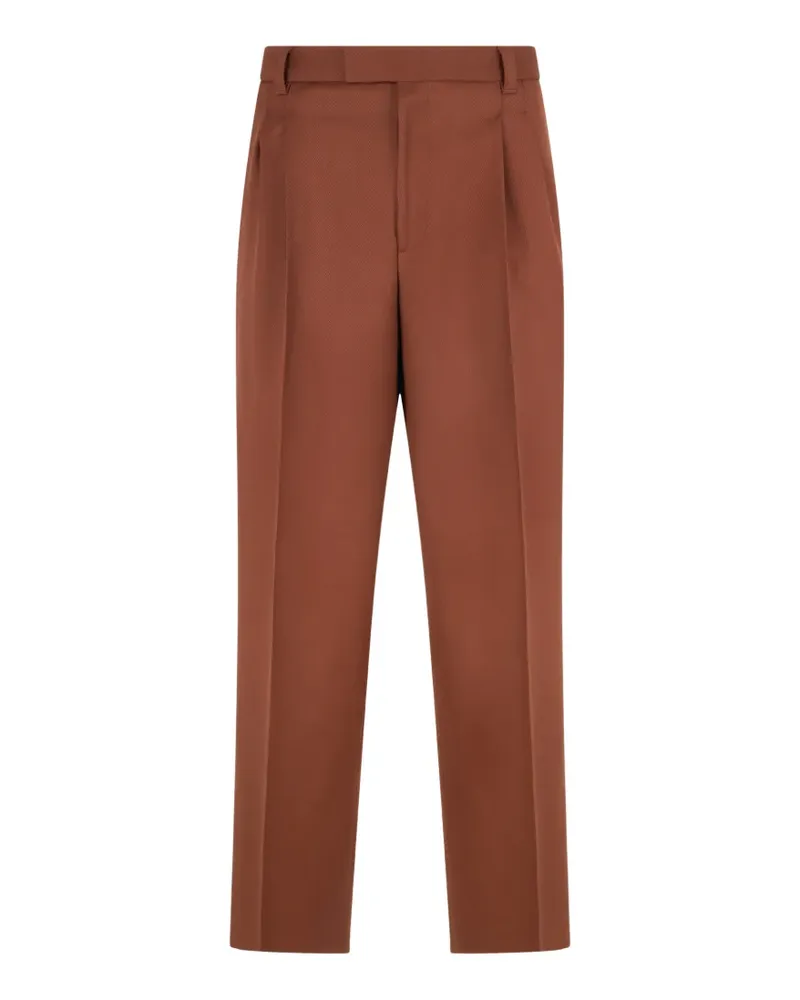 HUGO BOSS Hose mit lockerem Schnitt - Braun Braun