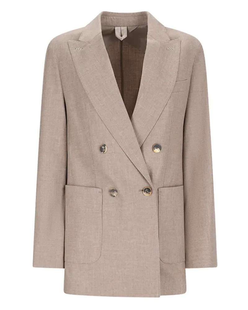 Max Mara Doppelreihiges Sakko - Nude Nude