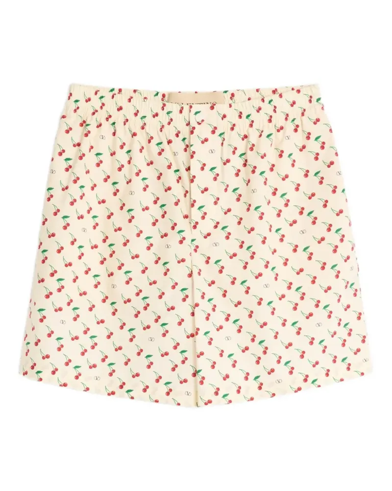 Valentino Garavani Shorts mit Blumen-Print - Nude Nude