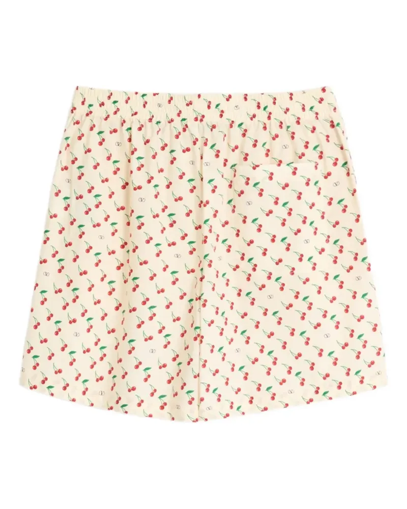 Valentino Garavani Shorts mit Blumen-Print - Nude Nude