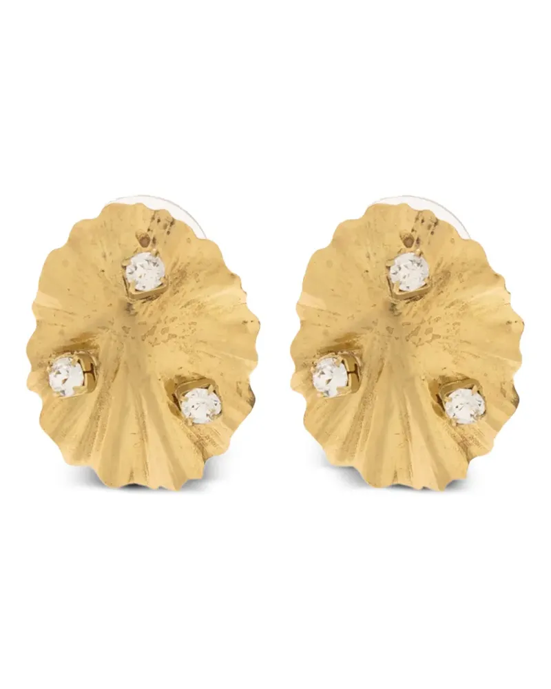 Ulla Johnson ruffled-design earrings - Gold Gold