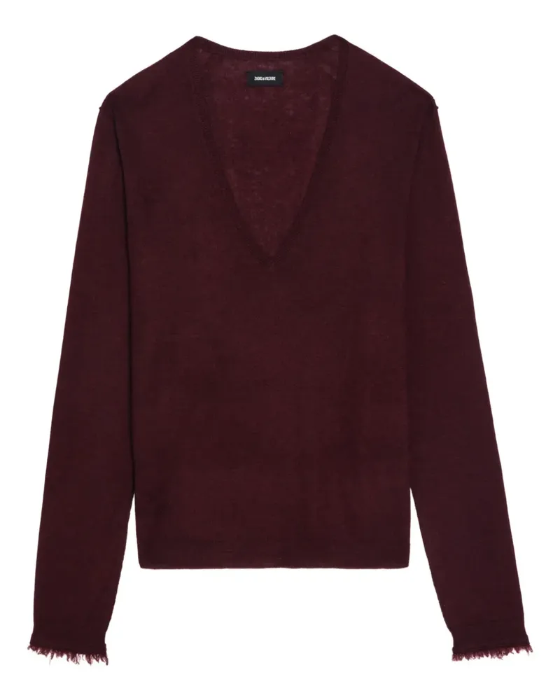 Zadig & Voltaire Rvy iPullover mit V-Ausschnitt - Rot Rot