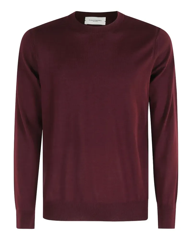 Paolo Pecora Milano crew-neck long-sleeve sweater - Rot Rot