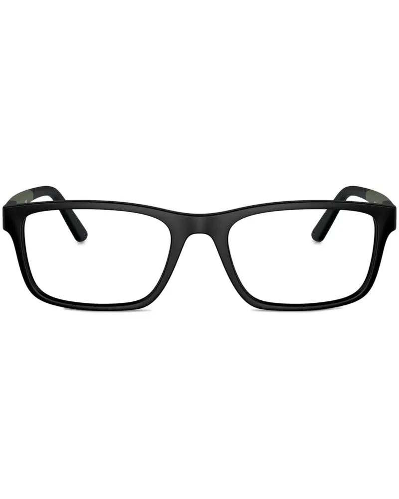 Ralph Lauren Brille mit eckigem Gestell - Schwarz Schwarz