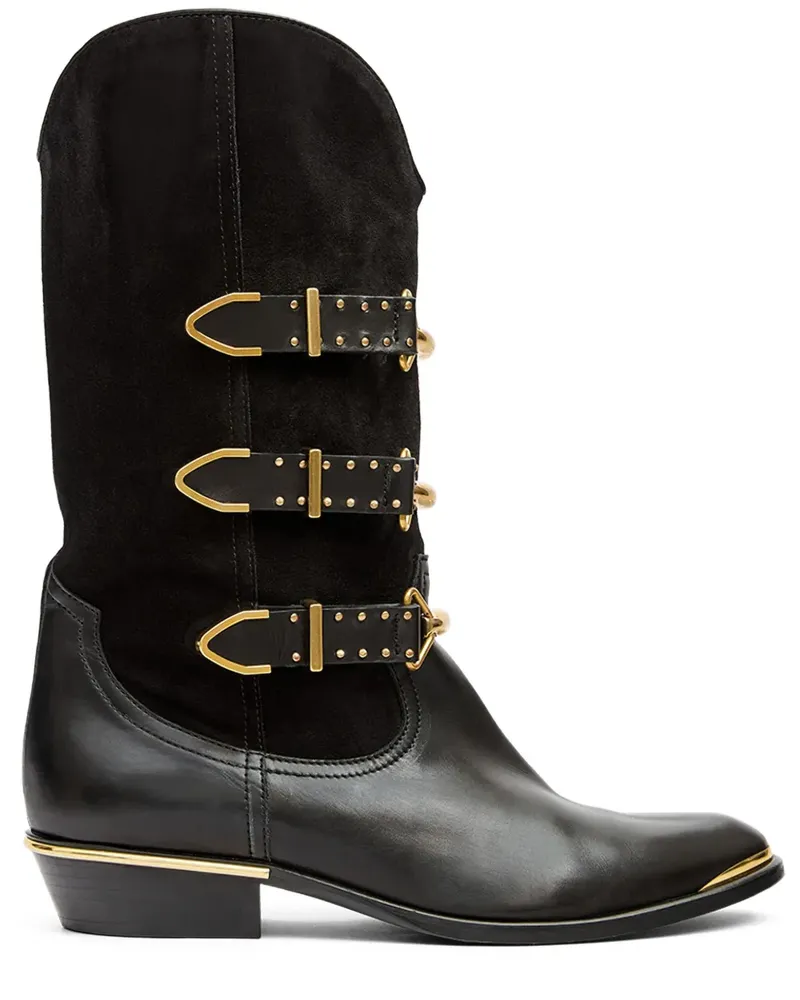 Isabel Marant Mexia Stiefel mit Schnallenverschluss - Schwarz Schwarz