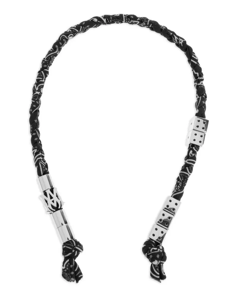 Amiri Geflochtener Schlüsselanhänger - Silber Silber