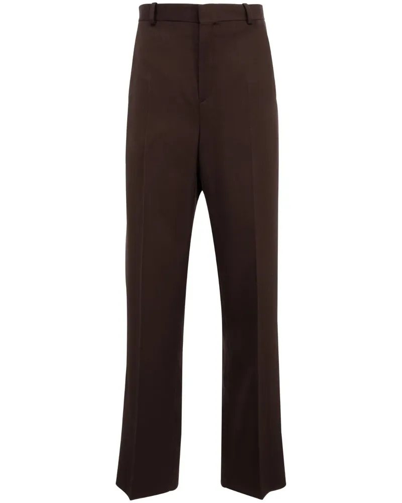 WARDROBE.NYC Hose mit geradem Bein - Braun Braun
