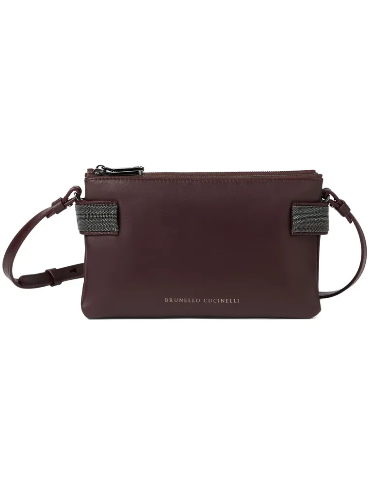 Brunello Cucinelli Mini Essence Umhängetasche - Rot Rot