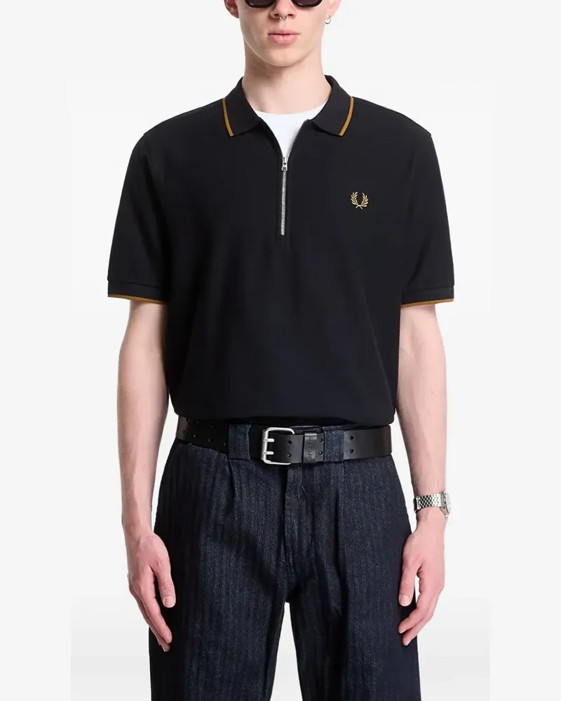 Fred Perry Klassisches Poloshirt - Schwarz Schwarz