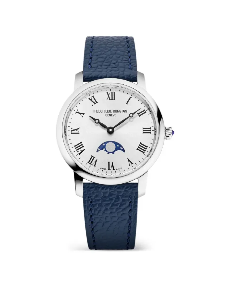 Frédérique Constant Classics Slimline Moonphase 30mm - Silber Silber