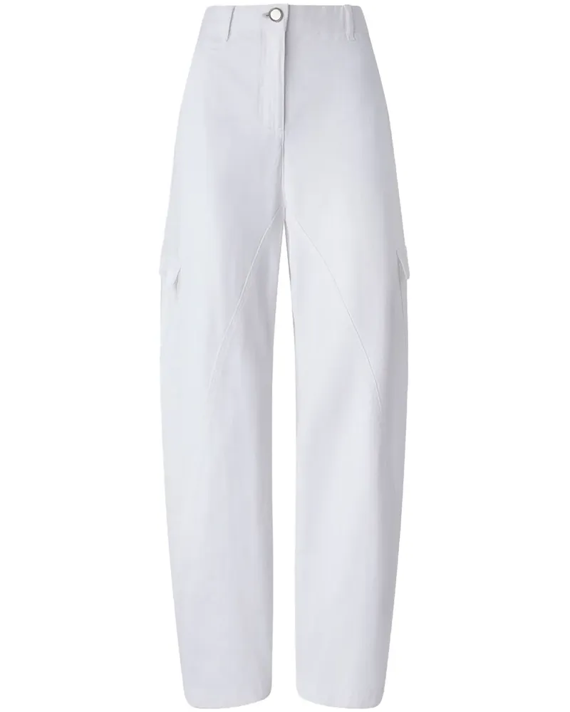Pinko Hose mit weitem Bein - Weiß Weiß
