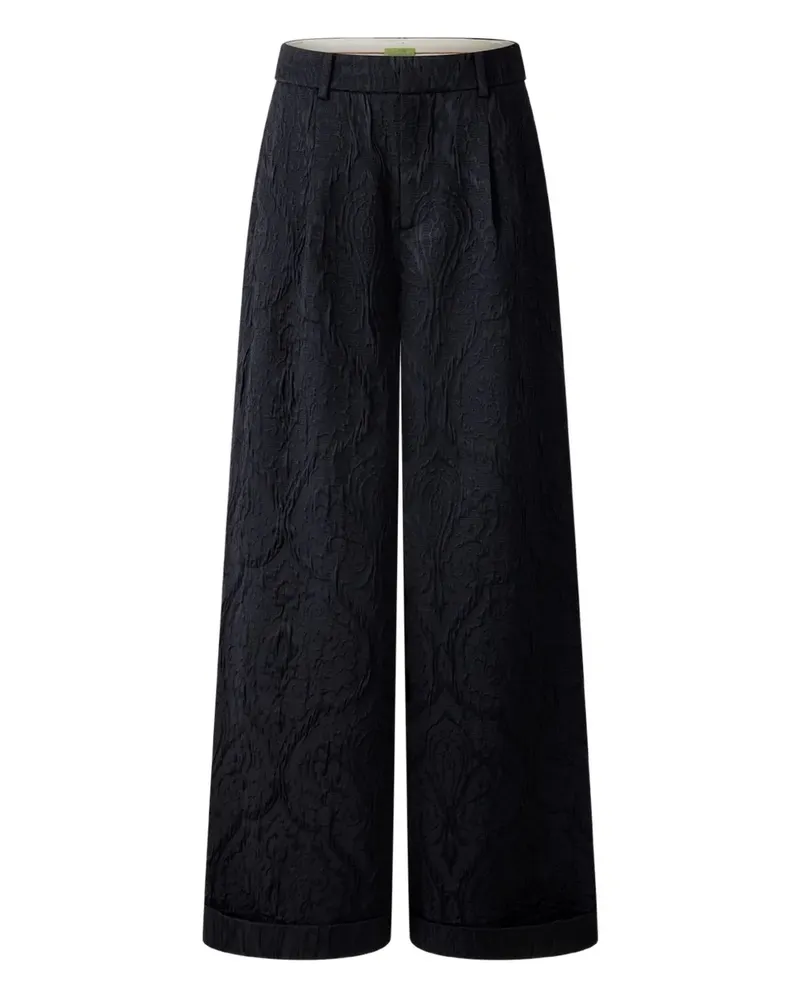 Shanghai Tang Jacquard-Hose - Schwarz Schwarz