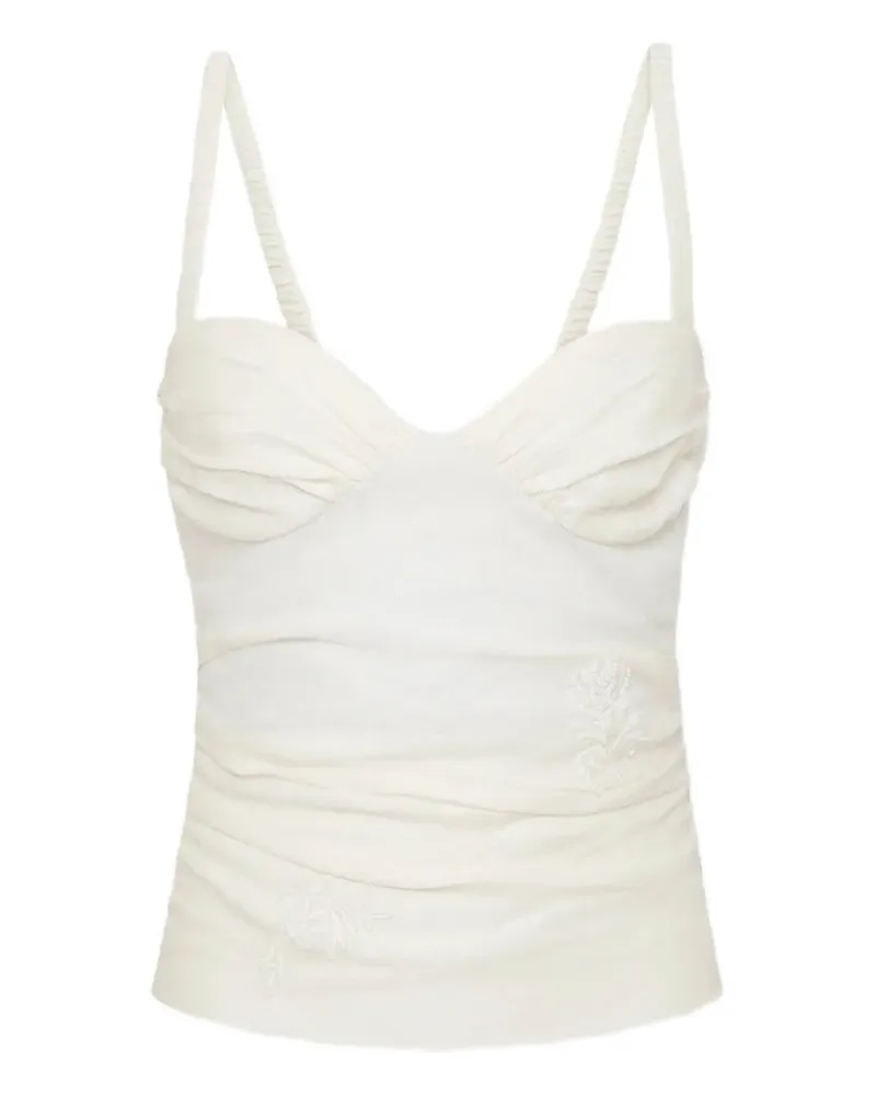 SIR ruched top - Nude Nude