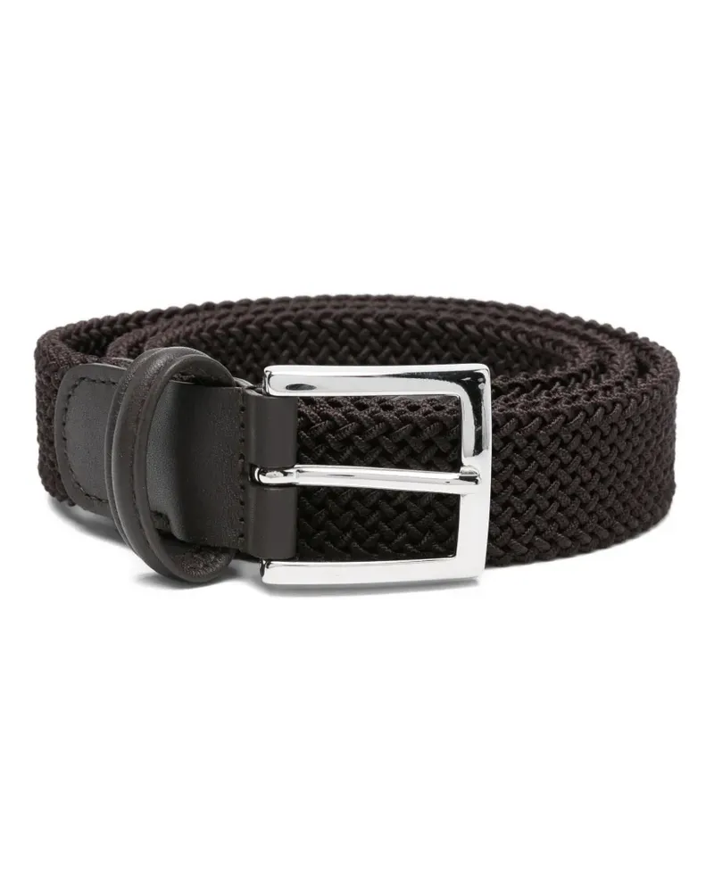 Kiton Geflochtener Gürtel - Braun Braun