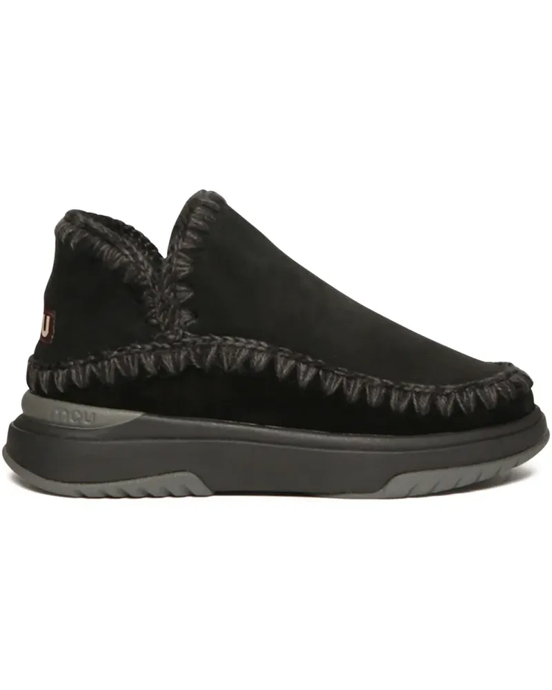 Mou double-face sheepskin slip-on sneakers - Schwarz Schwarz