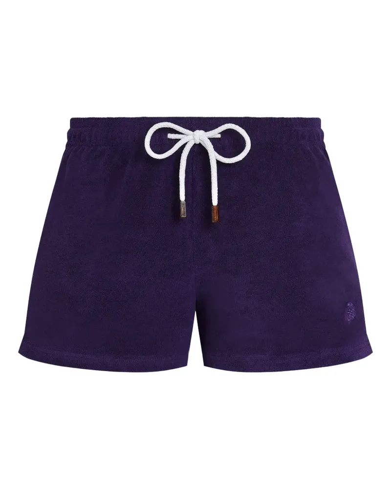 Vilebrequin Frottee-Shorts mit Stretchbund - Violett Violett