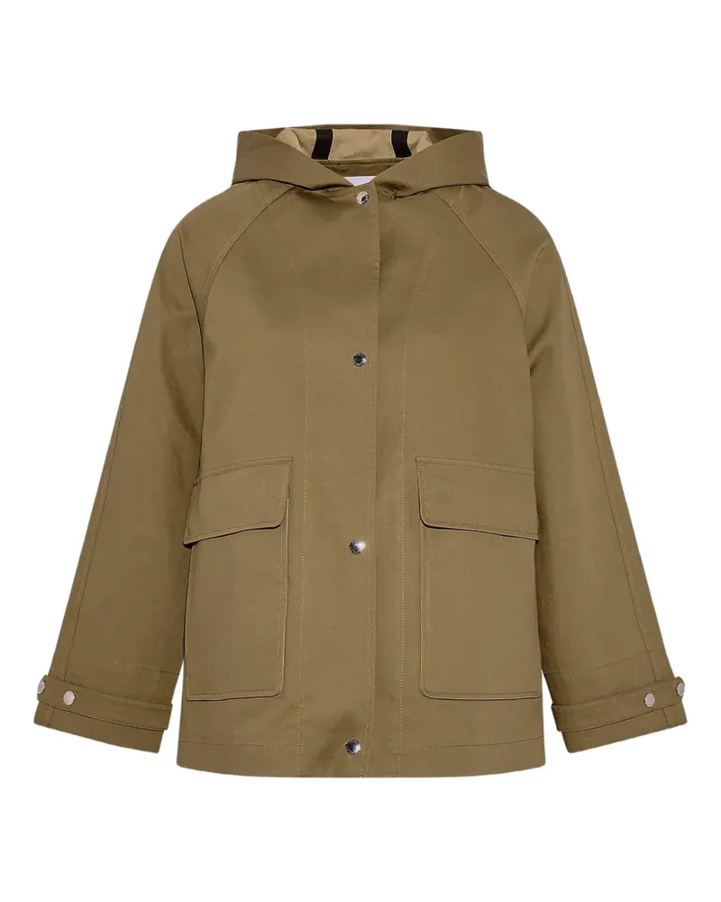 Yves Salomon Zweifarbige Kapuzenjacke - Nude Nude