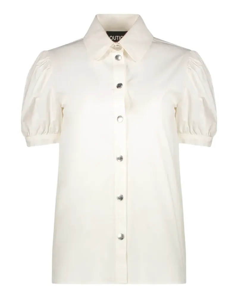 Moschino puff-sleeve button-up shirt - Nude Nude