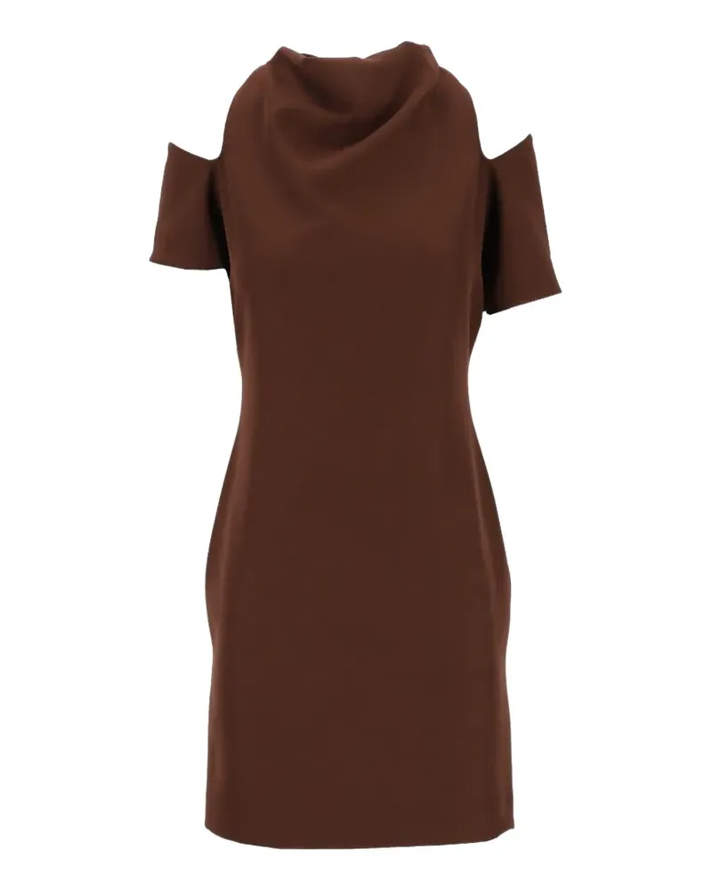 Federica Tosi cut-out cowl-neck mini dress - Braun Braun