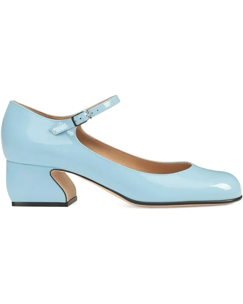 Sergio Rossi Si Pumps mit Knöchelriemen 45mm - Blau Blau