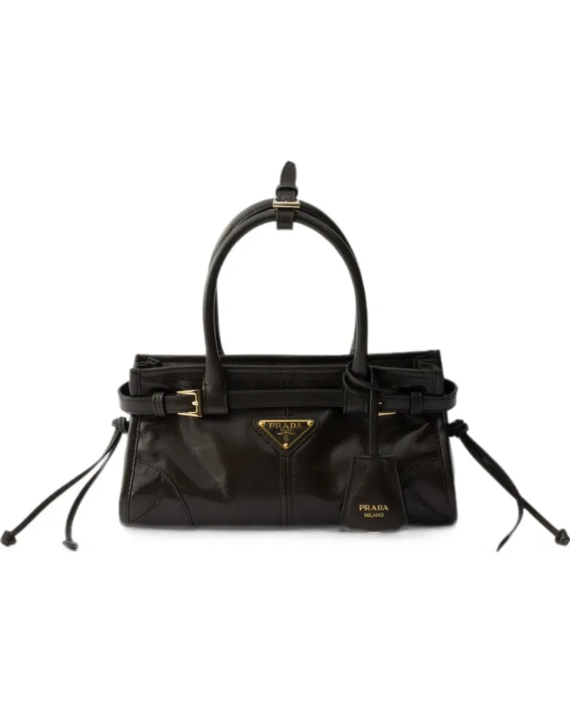 Prada Bonnie Mini-Tasche aus Leder - Grün Grün
