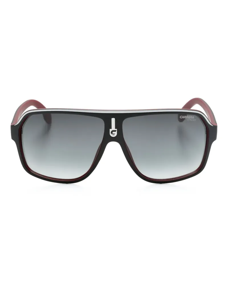 Carrera Pilotenbrille mit Farbverlaufgläsern - Schwarz Schwarz
