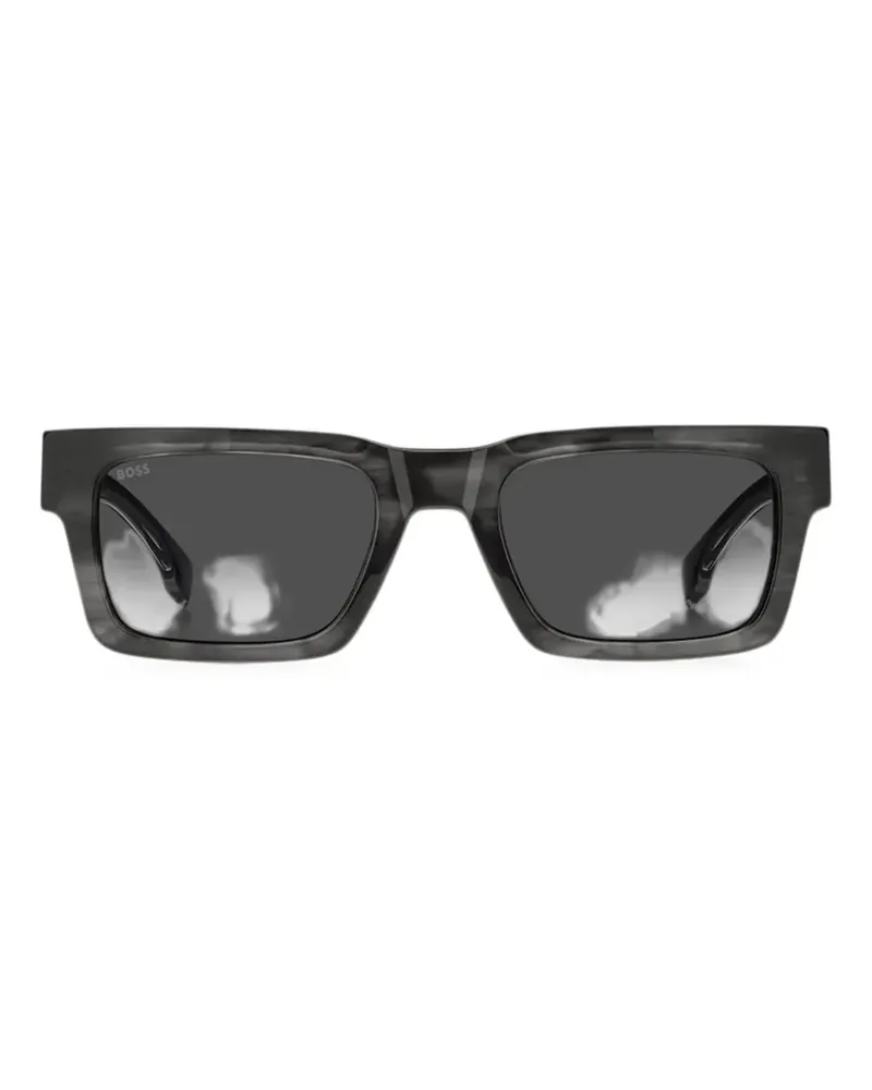 HUGO BOSS rectangle-frame sunglasses - Grau Grau