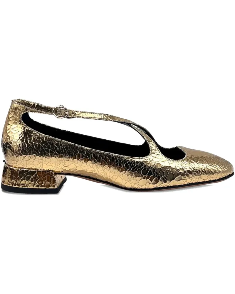 A.BOCCA Two for Love Pumps mit überkreuzten Riemen - Gold Gold
