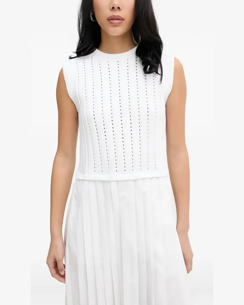Iceberg pleated midi dress - Weiß Weiß