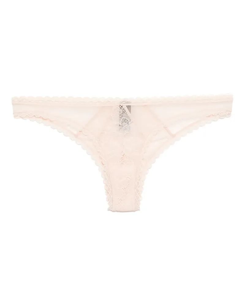 Kiki De Montparnasse Dahlia Slip aus Spitze - Rosa Rosa