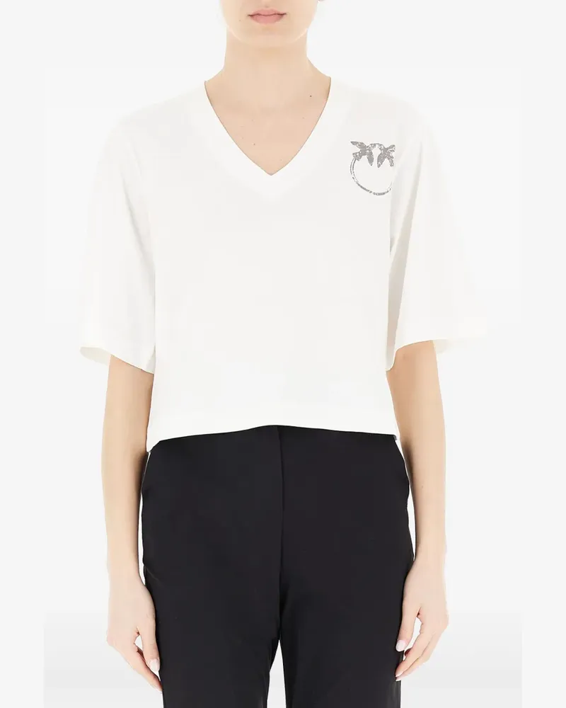 Pinko Klassisches T-Shirt - Weiß Weiß