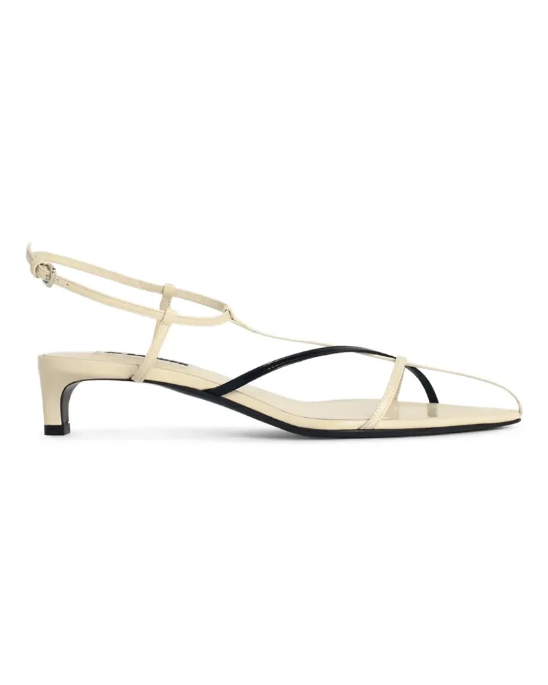 Jil Sander pointed strappy sandals - Nude Nude
