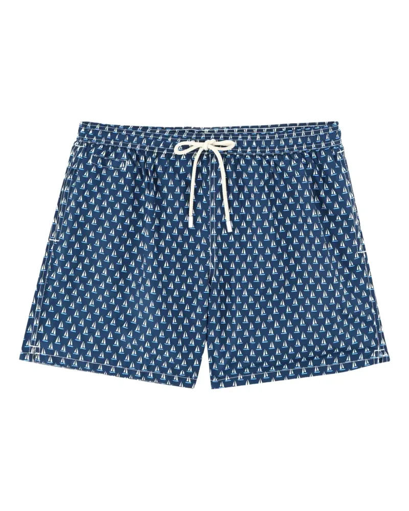MC2 Saint Barth sailboat-print swim shorts - Blau Blau
